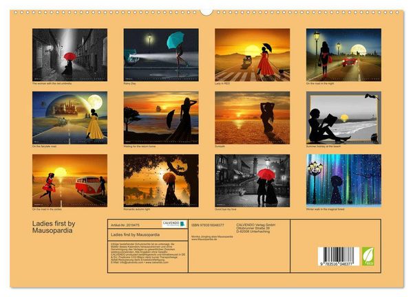 Produktbild: Ladies first by Mausopardia (hochwertiger Premium Wandkalender 2026 DIN A2 quer), Kunstdruck in Hochglanz