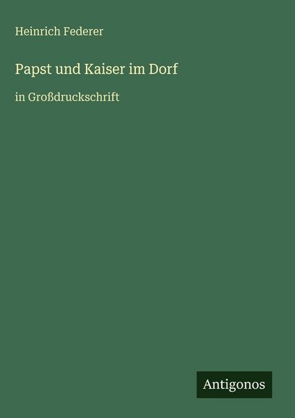 Produktbild: Papst und Kaiser im Dorf