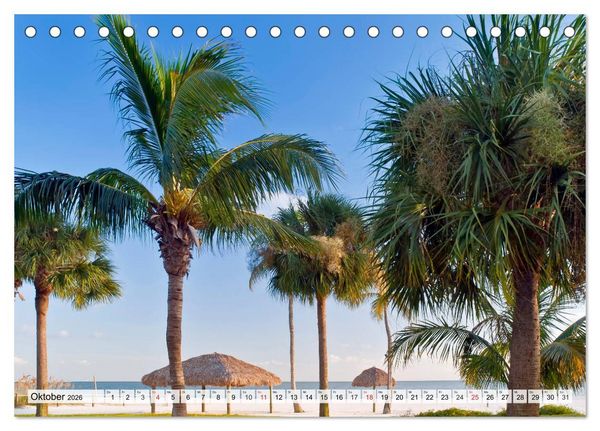 Produktbild: FLORIDA Paradiesischer Sonnenscheinstaat (Tischkalender 2026 DIN A5 quer), CALVENDO Monatskalender