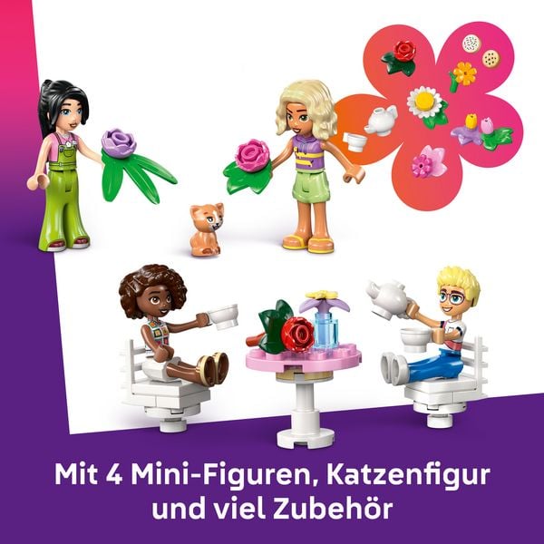 Produktbild: LEGO Friends 42671 Pflanzencaf&eacute; und Blumenkiosk, Spielzeug mit Figuren