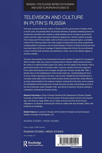 Produktbild: Television and Culture in Putin's Russia