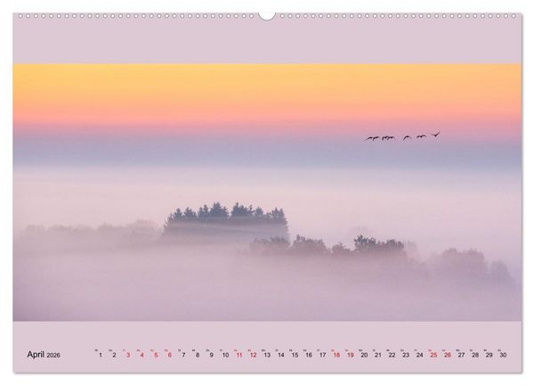 Produktbild: Fogscapes - magische Nebellandschaften (hochwertiger Premium Wandkalender 2026 DIN A2 quer), Kunstdruck in Hochglanz