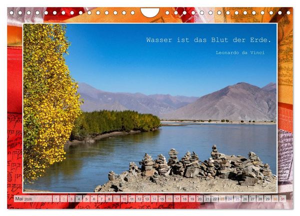 Produktbild: Farben Tibets (Wandkalender 2026 DIN A4 quer), CALVENDO Monatskalender