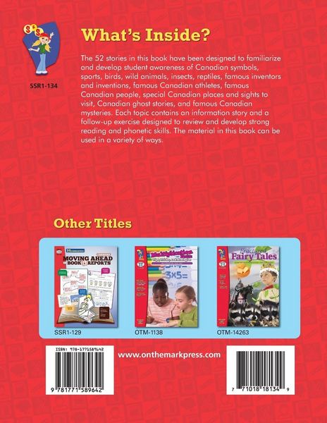 Produktbild: 52 Weekly Nonfiction Stories About Canada Grades 3-4
