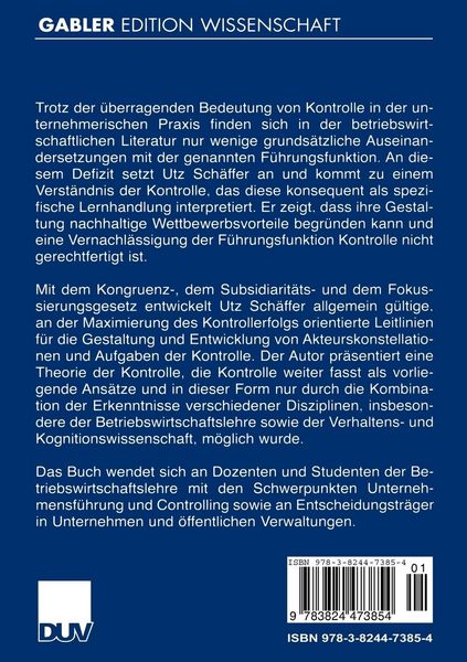 Produktbild: Kontrolle als Lernprozess