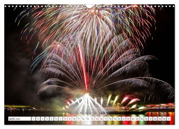 Produktbild: Feux d'Artifice - Miracles dans le ciel (Calendrier mural 2026 DIN A3 vertical), CALVENDO calendrier mensuel
