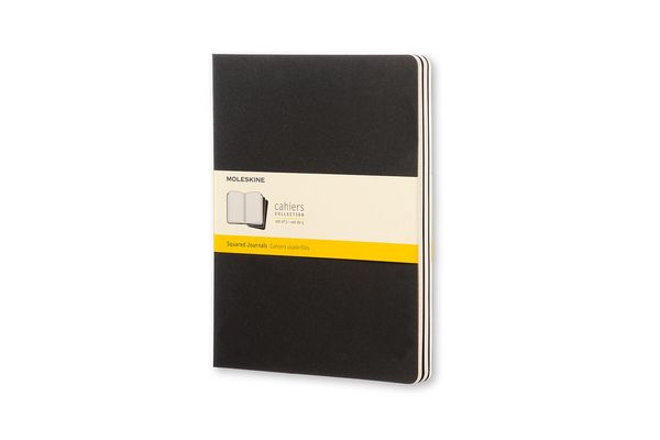 Produktbild: Moleskine Cahier Extra Large kariert schwarz. 3er Pack