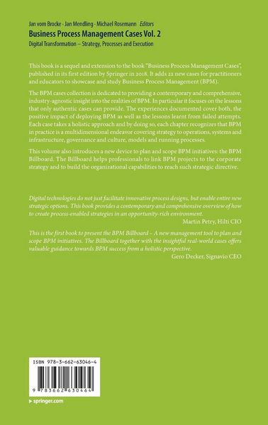 Produktbild: Business Process Management Cases Vol. 2