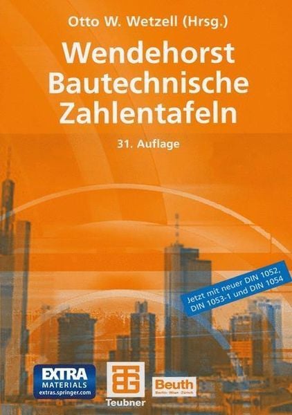 Produktbild: Wendehorst Bautechnische Zahlentafeln
