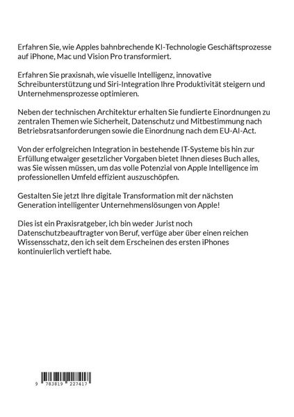 Produktbild: Einsatz von Apple Intelligence im Unternehmen