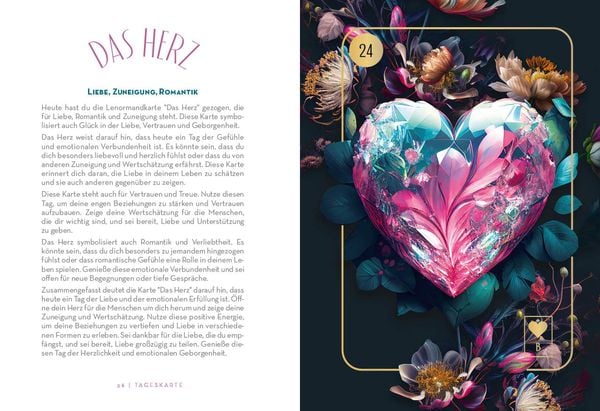 Lenormand-Kartenset: Floralis