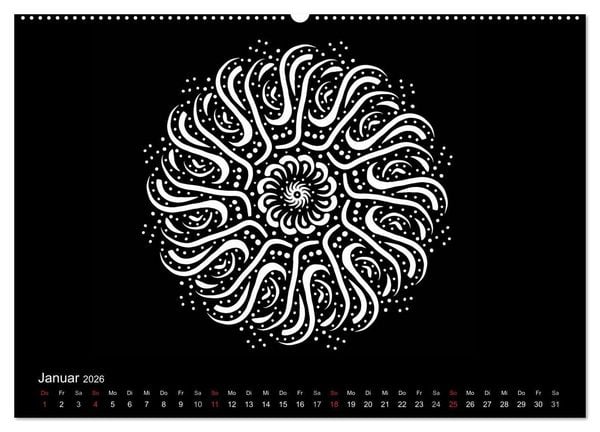 Produktbild: Entspannung und Ruhe durch Mandalas (hochwertiger Premium Wandkalender 2026 DIN A2 quer), Kunstdruck in Hochglanz