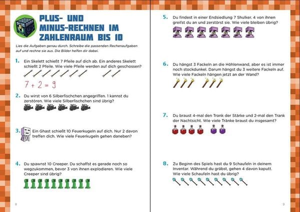 Produktbild: Mathe f&uuml;r Minecrafter - Mein extrastarkes &Uuml;bungsbuch