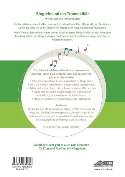 Produktbild: Singlein und der Trommelb&auml;r - Band 2 (inkl. Musik-Download)