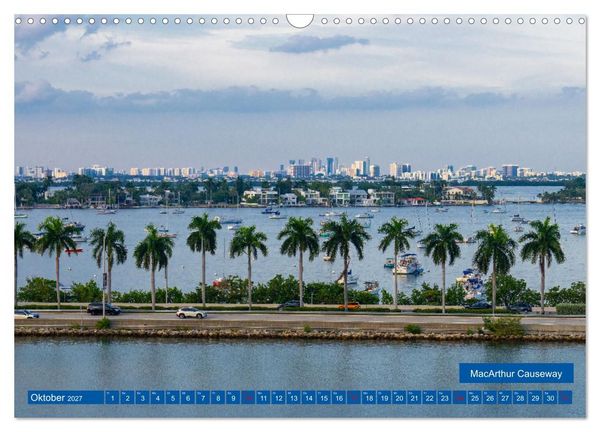 Produktbild: Kunterbuntes Miami (Wandkalender 2027 DIN A3 quer), CALVENDO Monatskalender