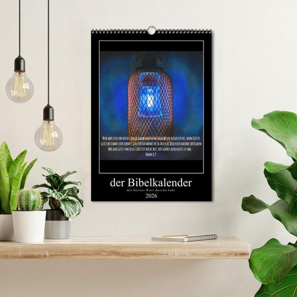 Produktbild: Der Bibelkalender - mit Gottes Wort durchs Jahr (Wandkalender 2026 DIN A3 hoch), CALVENDO Monatskalender