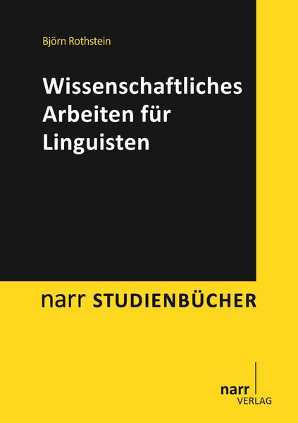 Produktbild: Wissenschaftliches Arbeiten f&uuml;r Linguisten