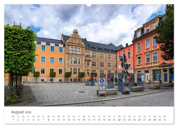 Produktbild: Rudolstadt - im Tal der Saale (hochwertiger Premium Wandkalender 2026 DIN A2 quer), Kunstdruck in Hochglanz