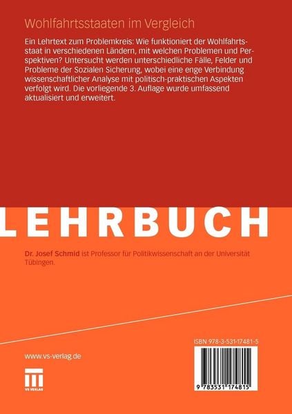 Produktbild: Wohlfahrtsstaaten im Vergleich
