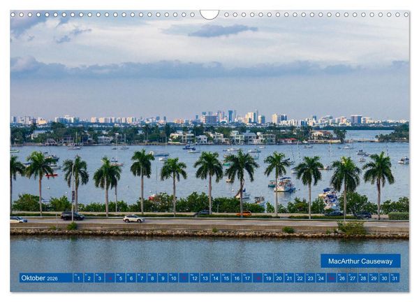 Produktbild: Kunterbuntes Miami (Wandkalender 2026 DIN A3 quer), CALVENDO Monatskalender