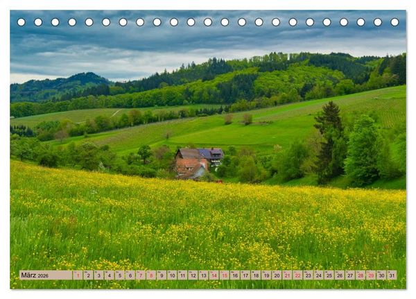 Produktbild: Freiburg Regio (Tischkalender 2026 DIN A5 quer), CALVENDO Monatskalender