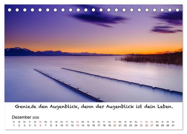 Produktbild: Meditation Wasser (Tischkalender 2026 DIN A5 quer), CALVENDO Monatskalender