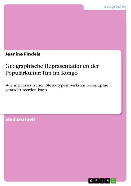 Produktbild: Geographische Repr&auml;sentationen der Popul&auml;rkultur: Tim im Kongo