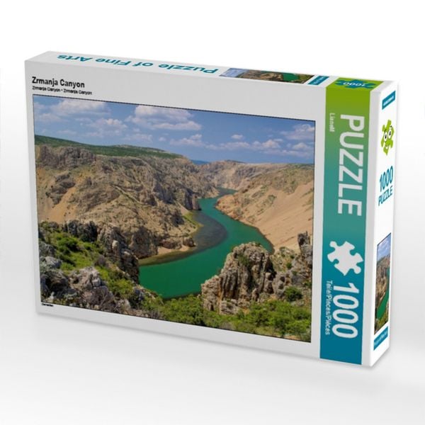 CALVENDO Puzzle Zrmanja Canyon | 1000 Teile Lege-Größe 64x48cm Foto-Puzzle für glückliche Stunden
