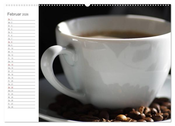 Produktbild: Kaffee-Pause Terminkalender (hochwertiger Premium Wandkalender 2026 DIN A2 quer), Kunstdruck in Hochglanz