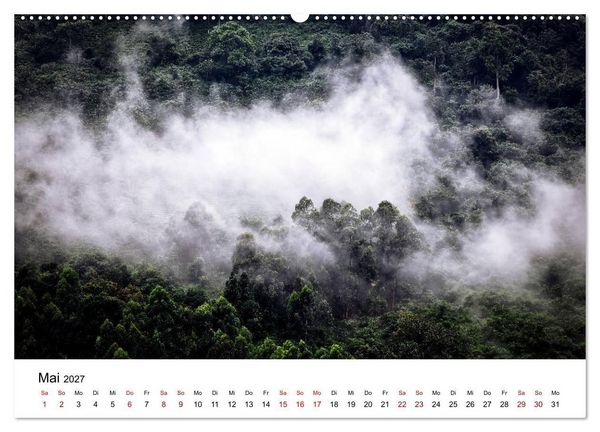 Produktbild: UGANDA - Berggorillas & Chimps (hochwertiger Premium Wandkalender 2027 DIN A2 quer), Kunstdruck in Hochglanz
