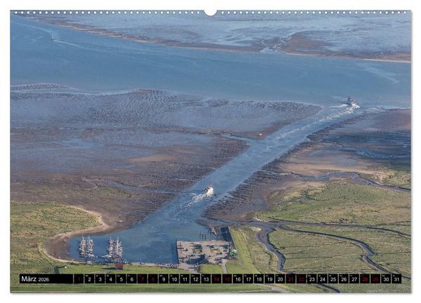 Produktbild: Das Wattenmeer von oben (Wandkalender 2026 DIN A2 quer), CALVENDO Monatskalender