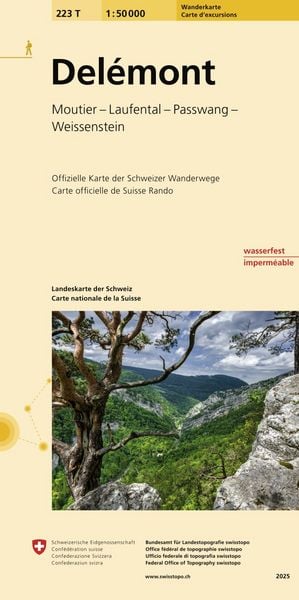 Produktbild: Swisstopo 1 : 50 000 Del&eacute;mont