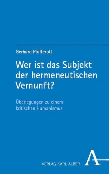 Produktbild: Wer ist das Subjekt der hermeneutischen Vernunft?