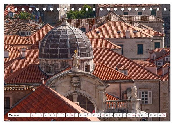 Produktbild: Adriaperle Dubrovnik (Tischkalender 2026 DIN A5 quer), CALVENDO Monatskalender