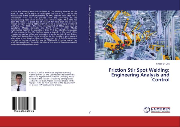 Produktbild: Friction Stir Spot Welding: Engineering Analysis and Control