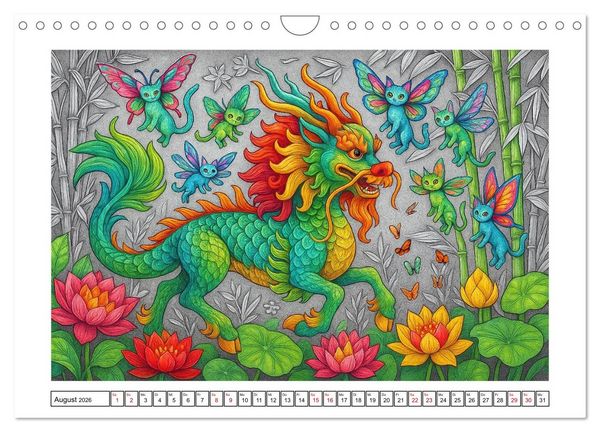 Produktbild: Fabelhafte Mystikwesen (Wandkalender 2026 DIN A4 quer), CALVENDO Monatskalender