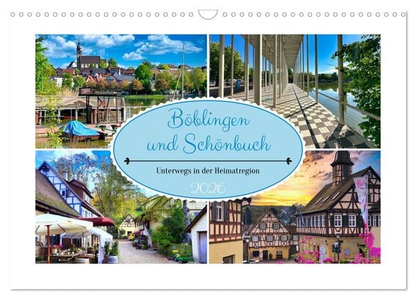 Produktbild: B&ouml;blingen und Sch&ouml;nbuch (Wandkalender 2026 DIN A3 quer), CALVENDO Monatskalender