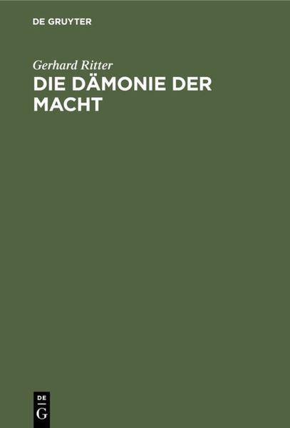 Produktbild: Die D&auml;monie der Macht