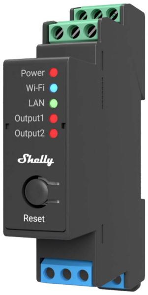 Shelly 2Pro Schaltaktor Bluetooth, Wi-Fi