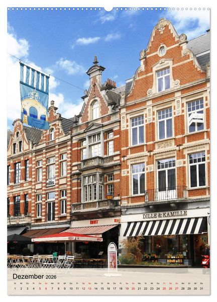 Produktbild: L&ouml;wen und Mecheln - Zwei Highlights in Belgien (hochwertiger Premium Wandkalender 2026 DIN A2 hoch), Kunstdruck in Hochglanz