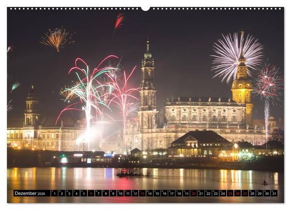 Produktbild: Dresden Die Perle an der Elbe (Wandkalender 2026 DIN A2 quer), CALVENDO Monatskalender