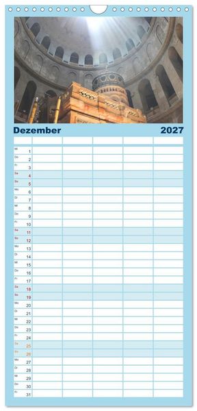 Produktbild: Familienplaner 2027 - 7 Kontinente - Weltweit durch das Jahr mit 5 Spalten (Wandkalender, 21 x 45 cm) CALVENDO