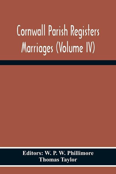 Produktbild: Cornwall Parish Registers Marriages (Volume Iv)