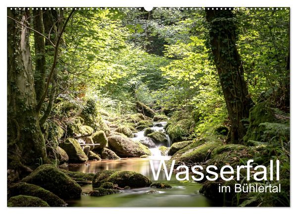 Wasserfall im Bühlertal (Wandkalender 2026 DIN A2 quer), CALVENDO Monatskalender