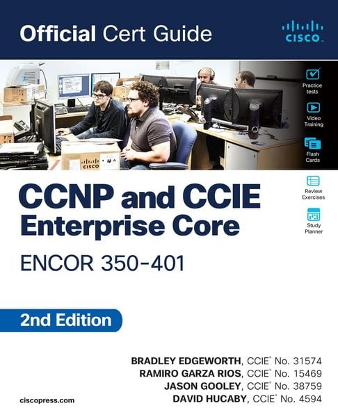 Produktbild: CCNP and CCIE Enterprise Core ENCOR 350-401 Official Cert Guide