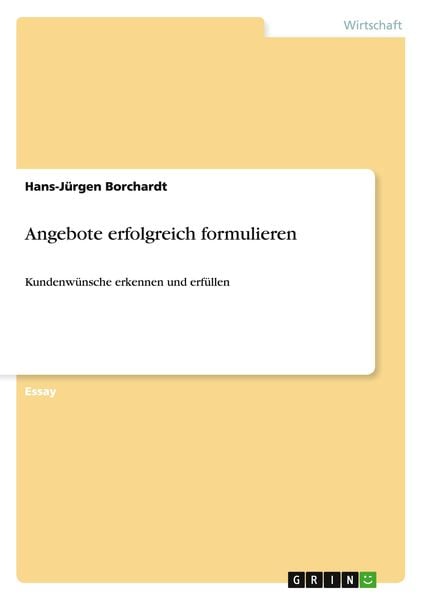 Produktbild: Angebote erfolgreich formulieren