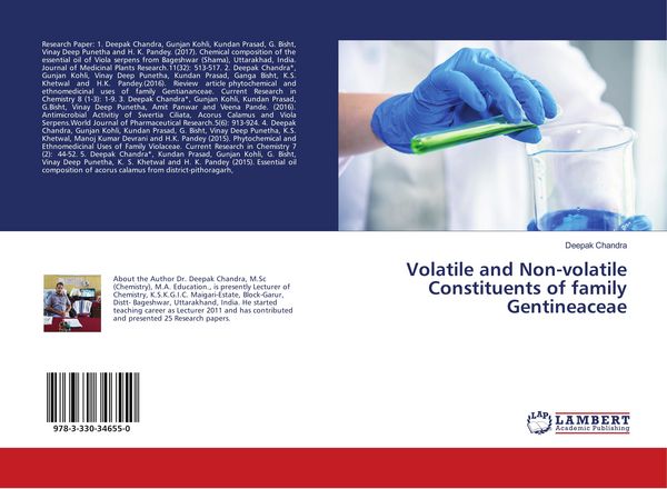 Produktbild: Volatile and Non-volatile Constituents of family Gentineaceae