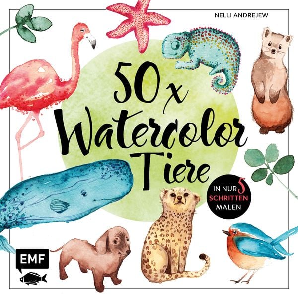 Produktbild: 50 x Watercolor Tiere