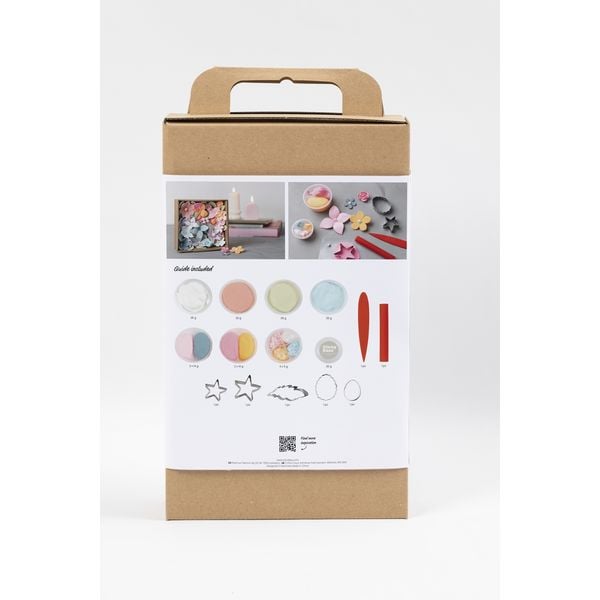 Produktbild: Creativ Company DIY Kreativ Set Modellieren, Blumen, Pastellfarben