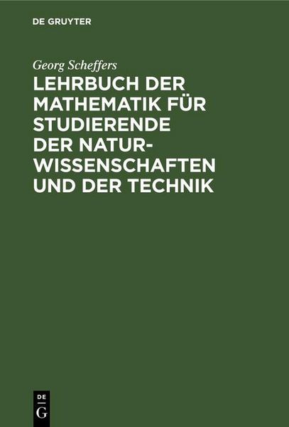 Produktbild: Lehrbuch der Mathematik f&uuml;r Studierende der Naturwissenschaften und der Technik